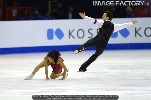 2013-02-27 Milano - World Junior Figure Skating Championships 5236 Jessica Calalang-Zack Sidhu USA